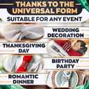 Silver Napkin Rings Set of 8 Elegant Napkin Ring Holders, Sturdy Metal Holiday Table Decor for Weddings, Parties and Family Dinners, Great Kitchen Gifts Idea, Graduation Table Decorations for Events