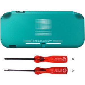 Front Back Faceplate Rear Back Cover Housing Replacement for Nintendo Switch Lite Console HDH-001 Top Bottom Shell Case Plastic Cover - Turquoise