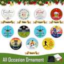 Keep Calm and Swim On Girls Swimming Christmas Ornament, Gifts for Swimmers Girls Swim Team Swimming Pool Ornament Hanging Decorations for Xmas Tree, Sports Gifts for Female Swimmers Athlete Coaches