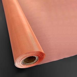 99% Copper Mesh Screen Roll Pure Copper Wire Mesh Screen Conductive Metal Mesh for Grounding RF/EMI/EMF Shielding Faraday Cages Dense Filter 9.8ftx3.3ft (3x1m) (Size:180 mesh)