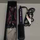 Pro Ionic Hair Straightener Brush for Women - 9 Temp Settings with LED Display, 20s Fast Heat (250F-410F), Dual Voltage & Travel Bag for Frizz-Free Salon Finish