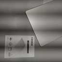 HONKID Hard Metal Mouse Pad for Desk, Aesthetic Rigid Mouse Pad for Magic Mouse and Pro/Air with Stable Rubber Base, Aluminum Mousepad for Travel and Home Office (Silver) (9.1L x 7.1W inches)