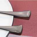 Stainless Steel Mirror Polished Flatware Set, Steak Knife Dinnerware Knife Fork Salad Fork Dessert Spoon 6-piece, Service for 1, Black