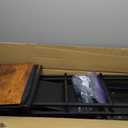 SONGMICS Dresser for Bedroom, Chest of Drawers, Steel, MDF, 8 Non-Woven Fabric Drawers, Storage Organizer Unit, Closet, Entryway, Rustic Brown and Ink Black LGS124B02S