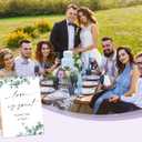 Love is Sweet Sign, Greenery Wedding Ceremony Sign, Pack of 1 Wooden Tabletop Sign with Stand, Wedding Supplies, Engagement and Reception Wedding Decorations - LD25