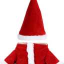DolliBu Santa Claus Stuffed Animal Dress Up Costume Set - Cute Christmas Stuffed Animal Santa Outfit with Red Hat and Suit - Large