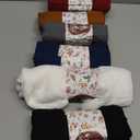 Geyoga 6 Pcs Women Scarf Shawl Hijab Scarfs Cotton Blend Shawl Crinkle Wrap Head for Seasons (Classic Colors)