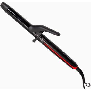 REVLON SmoothStay Coconut Oil Infused Hair Curling Iron - Barrel Curling Iron 1 Inch for Tight Curls, Shinier, Visibly Smoother Hair (1 in) (Black)