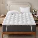 Decroom 3 Inch Memory Foam Mattress Topper King Size for Back Pain Relief, Soft Fluffy Supportive Bed Mattress Pad, Filled with Breathable & Soft Memory Foam Pillow Topper, 80x78x3 Inch