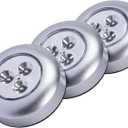 LIGHT IT! by Fulcrum, 30010-301 Stick-On Light, Silver, 3 Pack