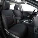 RISINGSTAR Rav4 Seat Covers, fit 2019-2025 Toyota Rav4 XLE LE XLE Premium Limited Base SUV, not for Adventure and TRD-Off(Black&Red)