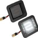 Linkstyle 2PCS 12V LED License Plate Lights Compatible with 20152023 Ford F150 & F150 Raptor, 6000K Smoke Lens LED Tag Light Lamp