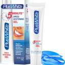 Plus White Whitening Kit - 5 Minute Speed Whitening Gel & Comfort Fit Mouth Tray - Professional Teeth Whitening Kit w/Dentist Approved Ingredient for Tooth Whitening (2 oz) (2 Ounce (Pack of 1))