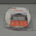 Garage Door Seal Top and Sides Seal Strip, Universal Rubber Weather Stripping Replacement, Weatherproofing Garage Door Seals with Adhesive Backed,Nails and Lids (White, 36FT)