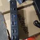 TobenONE USB C Docking Station 3 Monitors, 18-in-1 Triple 4K Display, 150W Power Adapter with 20W Fast Charging, 8 USB Ports up to 10Gbps, 2 HDMI/DP/USB C, for Windows/Chrome OS