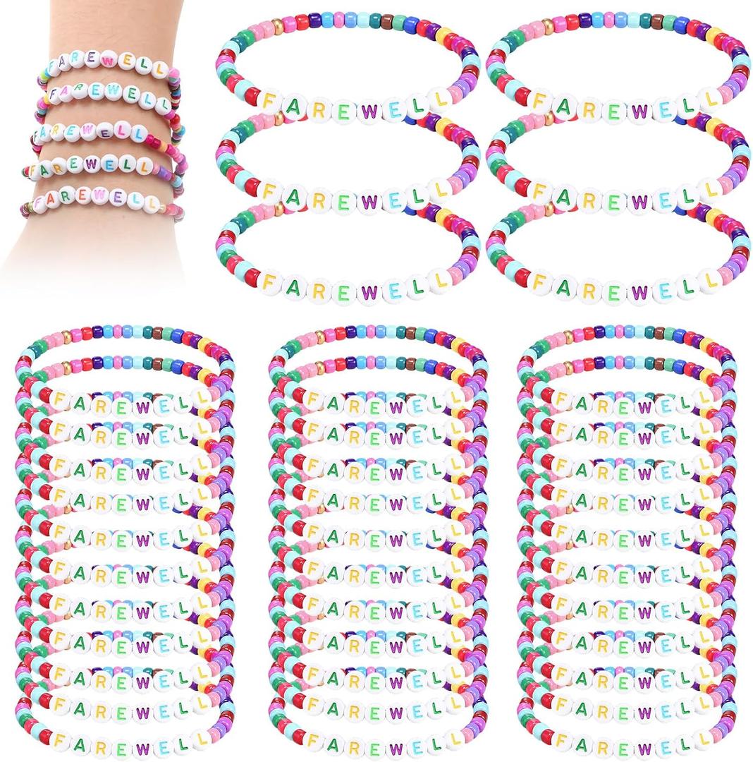 Unittype 24 Sets Back to School Gifts for Class Friendship Bracelets Bulk, One Size