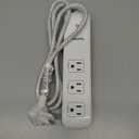 Philips 3 Outlet Smart Wi-Fi Extension Cord, 4 Ft Braided Cord, Individual Control, Compatible with Alexa, Google Home, Bluetooth Set Up, No Hub Required, ETL Listed, White, SPC9034WB/37