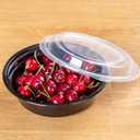 24 oz Round Food Containers - 50 Pack Commercial, BPA-Free, Freezer/Dishwasher Safe - For Salads, Grain Bowls & Side Dishes