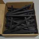 Chuangdi 12 Pieces 6.3 Inch Black Mini Wood Display Easel, Holder for Small Canvases, Cards, Photos, Notices, Etc