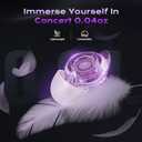 Concert Ear Plugs, 2 Pairs High Fidelity Ear Plugs Noise Reduction with Acoustic Filter  NRR of 22 and 24dB Silicone Ear Plugs for Festival, Nightclub, DJs, Musicians, Noisy Workplace(Purple)