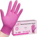 SwiftGrip Powder-Free Nitrile Gloves, X-Small, 100ct Box - 3-mil, Disposable, Latex-Free, for Kitchen, Cleaning, Estheticians, Hair Stylist - Pink/Fuchsia