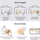 2 x Silicone Nipple Covers for Women Reusable - 2 Pairs Ultra Thin Waterproof Nipple Pasties No Show (Beige)