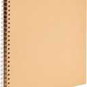 Spiral Bound Scrapbook - 12x12 Album & Sketchbook - Kraft Paper Hardcover - 40 Sheets (80 Pages) - Lay-Flat, Blank Kraft Pages for Drawing & Writing