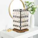 EsLuker.ly Rotating Earring Display Holder Stand for Vendors Events Selling, Large Capacity 64 Hooks Jewelry Rack with Wooden Base for Earring Card Sales, Enhances Retail Display Visibility