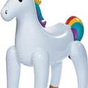 Large Inflatable Unicorn (Blows up to 4 feet Tall) Fun Party Decorations and Novelty Gift