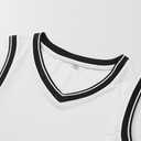 YWIES Plain Basketball Jersey, Blank Team Uniform, Hip Hop Hipster Short Sleeveless Active Shirts (White, XL)