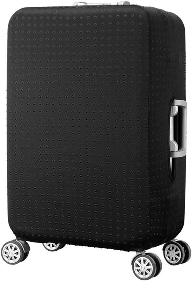 7-mi Travel Luggage Cover Protector, Washable Suitcase Protector Anti-scratch Spandex Baggage Covers Fits 19-21 Inch Luggage (Black)