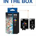 EPSON 215 Ink Standard Capacity Black & Color Cartridge Combo Pack (T215120-BCS) Works with WorkForce WF-100, 110 and EC-110