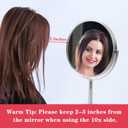 Schliersee 10X Magnifying Makeup Mirror, 8 inch Double Sided Tabletop Mirror, 1X/10X Magnification Standing Swivel Desk Mirror for Dresser Bathroom Bedroom, for Women Girl Gifts