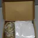 Shimeyao 50 Set Wedding Favors for Guests 3 Inch Metal Rings for Craft Wedding Favors Bags with Ribbon DIY Organza Candy Pouch for Guests Bridal Shower Baby Shower