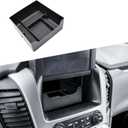 HGWEI Center Console Organizer Compatible with 2015-2020 GMC Yukon & 2015-2020 Chevrolet Suburban/Tahoe Accessories with Motorized Navigation Screen - Interior Dashboard Storage Tray for Small Items