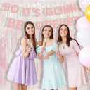 BRAVESHINE Iridescent Foil Fringe Backdrop - 2 Pack 3.2x6.5ft Holographic Tinsel Photo Booths Pros Streamer Curtains for Girl/16th Birthday/Engagement/Bridal/Anniversary/Bachelorette Party Decorations