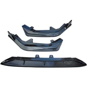 Front Bumper Lip Spoiler Splitter Body Kit Protector Guard Deflector Car Accessories 3PCS Compatible with Civic 2022 11th Sedan(B)