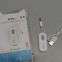 Twelve South AirFly SE | Bluetooth Wireless Audio Transmitter Adapter for AirPods/Headphones, 20+ Hr Battery, Works with 3.5mm aux Jacks on Airplanes, TVs, Gym Equipment, and Travel (White)