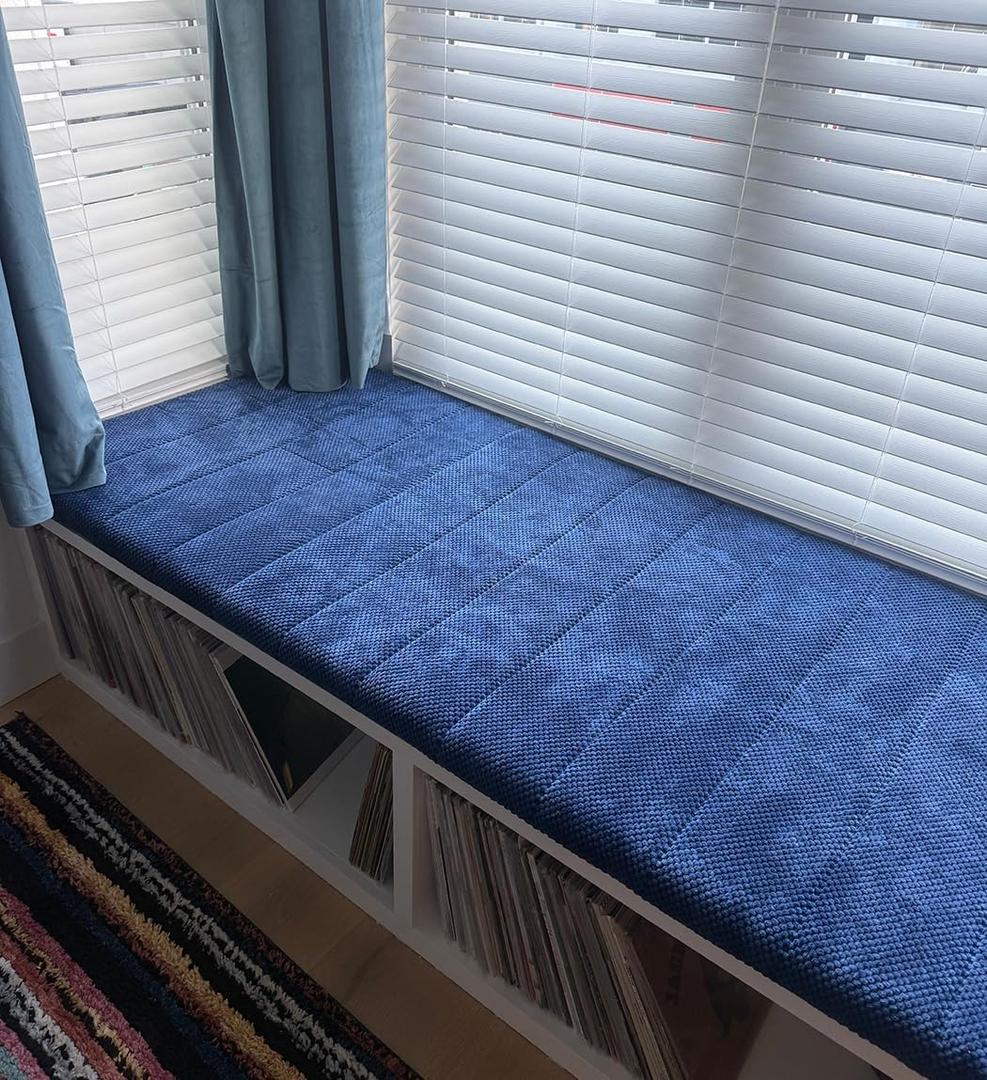 Custom Corduroy Window Bench Seat Cushion Soft Plump Comfy Customized Bay Window Sill Seating Foam Cushions for Indoor Furniture, Mudroom Entryway, Reading Nook, Kitchen Dining Room, Non Slip Bottom
