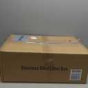 Enclosed Stainless Steel Litter Box with Lid, Enclosed Metal with High Sides, Large Cat Litter Box, Dog-Proof, Odor Control, Easy to Clean,Durable with Round Edge Front Entry