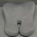 FRIENA Lumbar Support Pillow for Office Chair & Home– High-Density Memory Foam Back Cushion for Lower Back Pain Relief, Ergonomic Back Support Pillow with Breathable Washable Cover – Gray