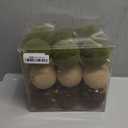 Senjie 18 PCS Velvet Ornaments Balls Sets for Christmas Tree 3.15inch Multicolor Flocked Christmas Balls Assortment for Xmas Tree Holiday Decor (Brown,Green and Khaki Each 6pcs)