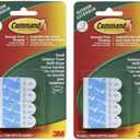 Command Outdoor Foam Hanging Strip Refills, Small, 16-Strips (17022AW-ES),2 Packs, White, 32 Strips, Outdoor