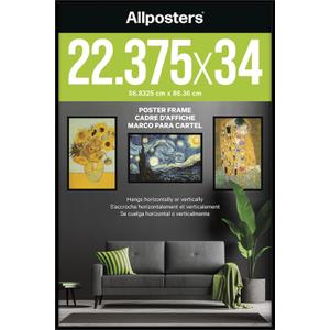 Allposters Standard Poster Frame (22.4 x 34), Black