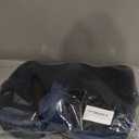 Gel Seat Cushion – Navy Blue Flannel Pillow with Velvet Removable Cover – Ergonomic Sponge Support for Office with Adjustable Strap