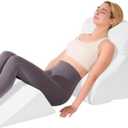 4 PCS Wedge Pillow Set for After Surgery, Memory Foam Orthopedic Bed Wedge Pillow Set, Adjustable Bed for Sleeping, Acid Reflux Relief, Post Surgery Recovery, Back Support, Leg Elevation, White