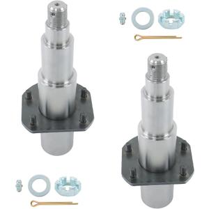 Pair of #42 Spindle with 2.25 Inch Round and Flanged for 7k Trailer Axle