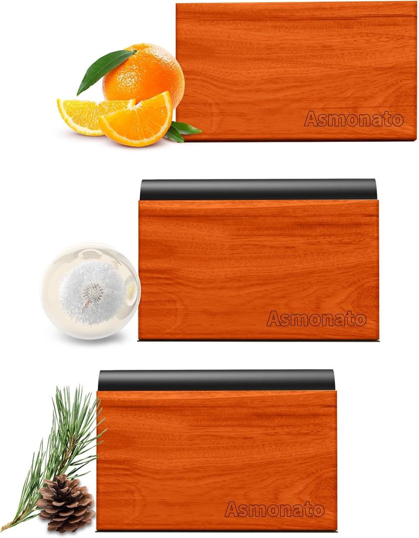 Car Air Freshener-The Original Wood Air Freshener for Visor Clip - Long Lasting Car Odor Eliminator and Scent Diffuser for Cabin, Truck & SUV-2 Metal Clips-Variety 3 Pack(Grove-Open Air-Pine)