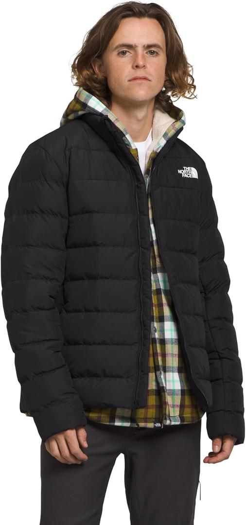 THE NORTH FACE Men's Aconcagua 3 Jacket | Wind Resistant, Water Repellent, 600 Fill Waterfowl Down Insulation, Medium, Tnf Black-npf