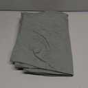 MooMee Bedding Pillowcases Pack of 2 100% Washed Cotton Linen Like Textured Breathable Durable Soft Comfy (Heathered Green, Queen)